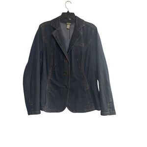 VENEZIA Women’s Y2K Jean Jacket Blazer Denim‎ Size 14/16 Blue